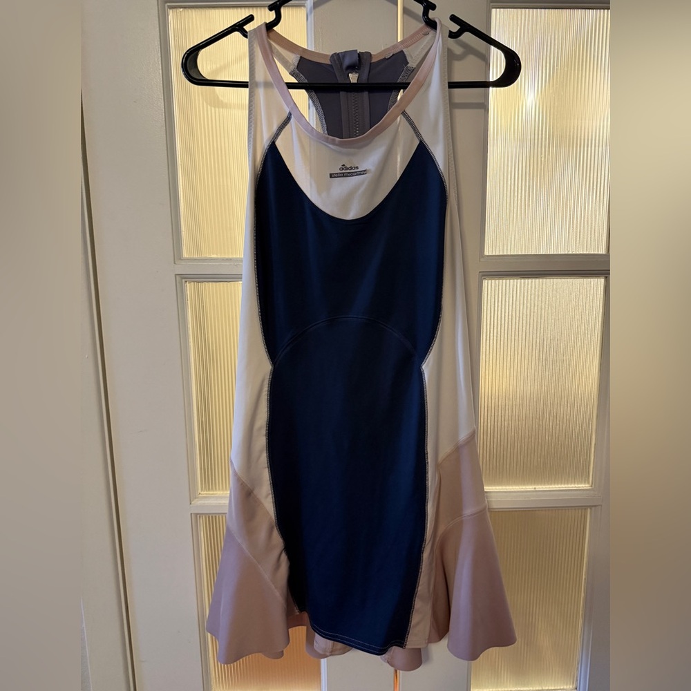 Adidas Stella McCartney Navy and Light Pink Performance Dress